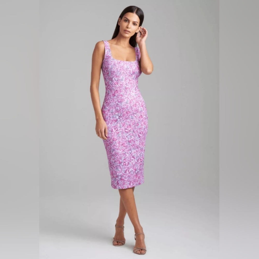 Ala von Auersperg Caterina Short Stretch Knit Dress In Blooming Orchid Size